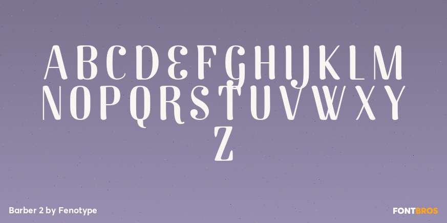 Barber 2 Font Poster #2