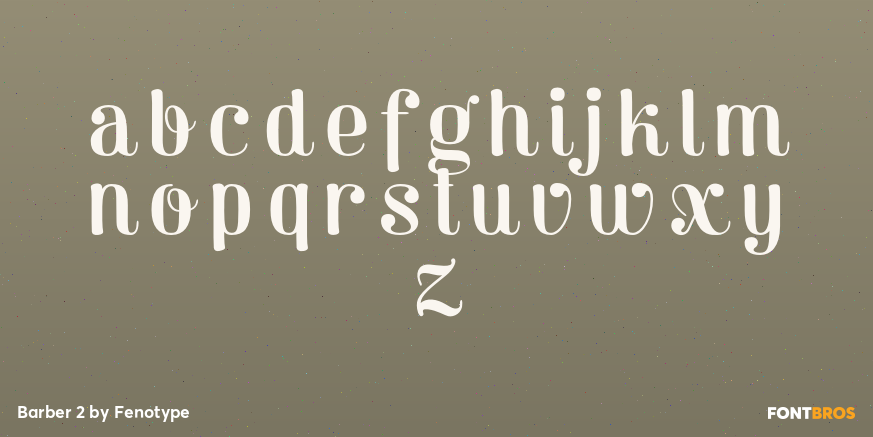 Barber 2 Font Poster #3