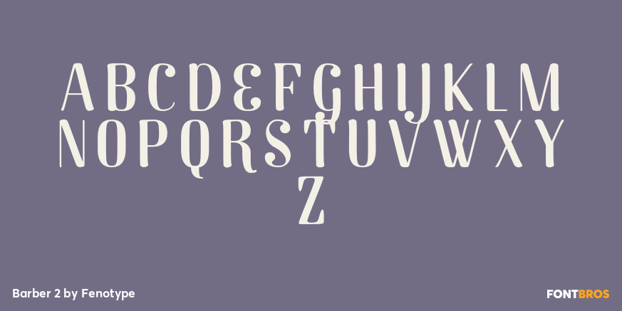 Barber 2 Font Poster #1