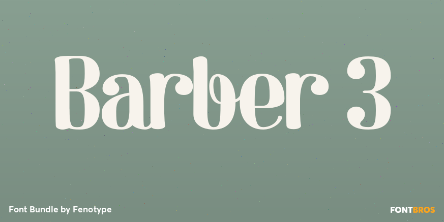 Barber 3 Font Poster #1