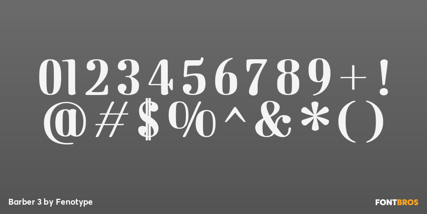 Barber 3 Font Poster #1