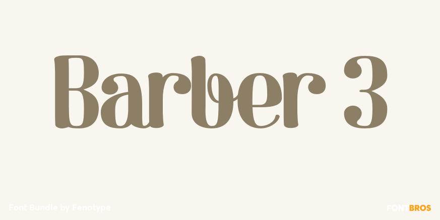Barber 3 Font Poster #1
