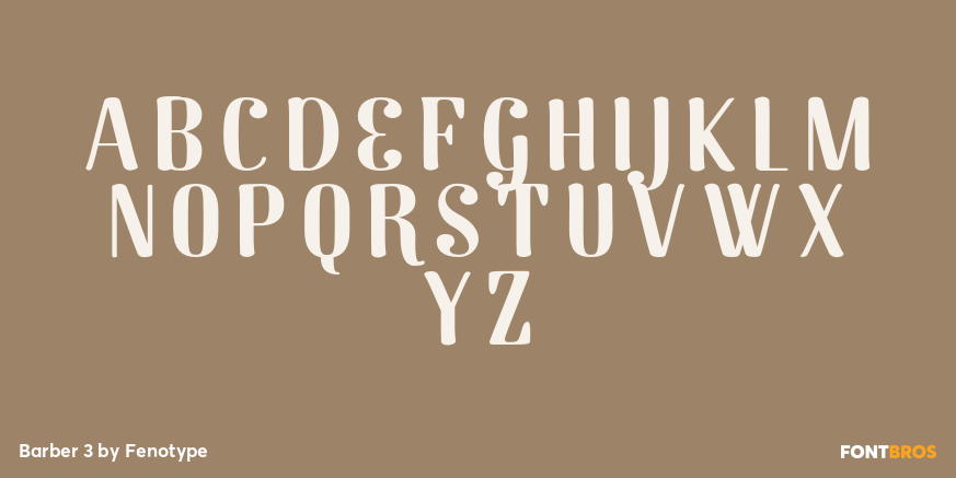 Barber 3 Font Poster #2