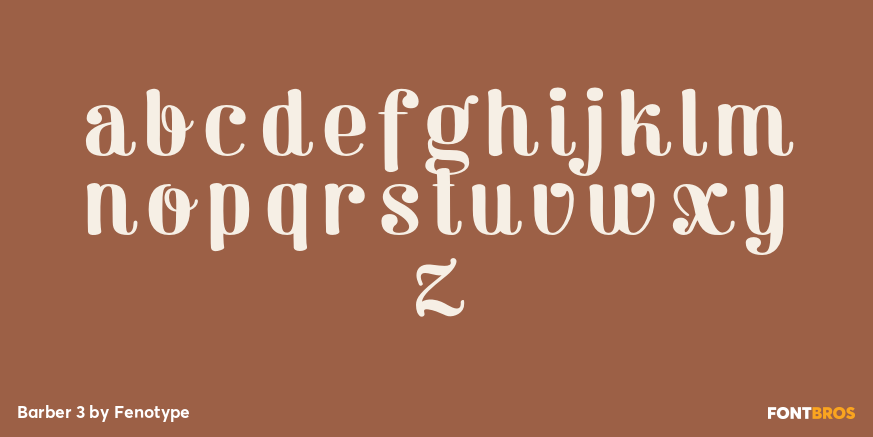 Barber 3 Font Poster #3