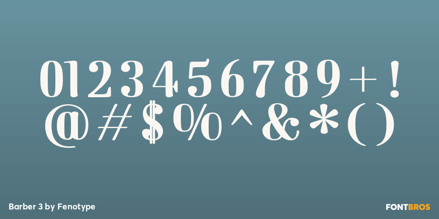 Barber 3 Font Poster #4