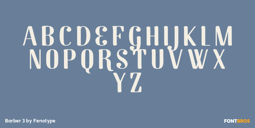 Barber 3 Font Poster #1