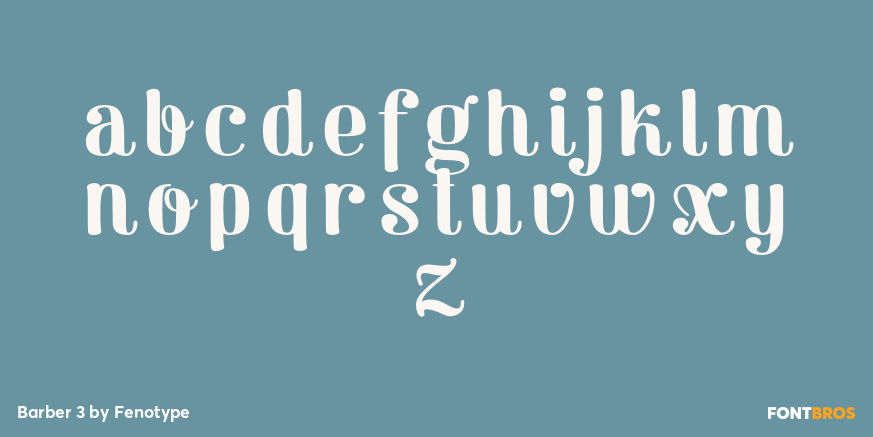 Barber 3 Font Poster #1