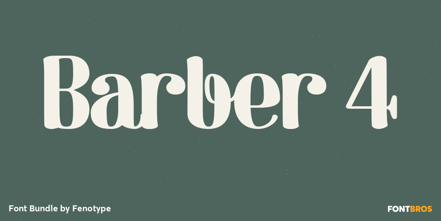Barber 4 Font Poster #1