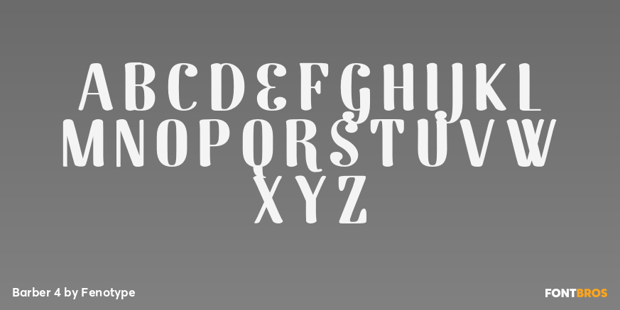 Barber 4 Font Poster #2