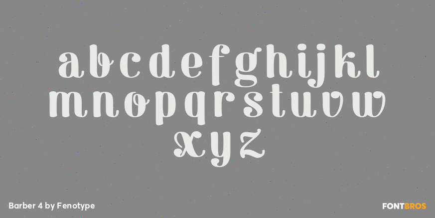 Barber 4 Font Poster #3