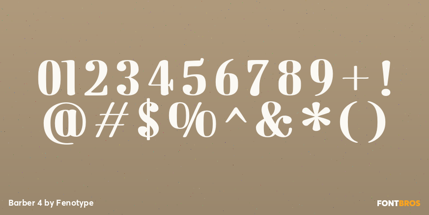 Barber 4 Font Poster #4