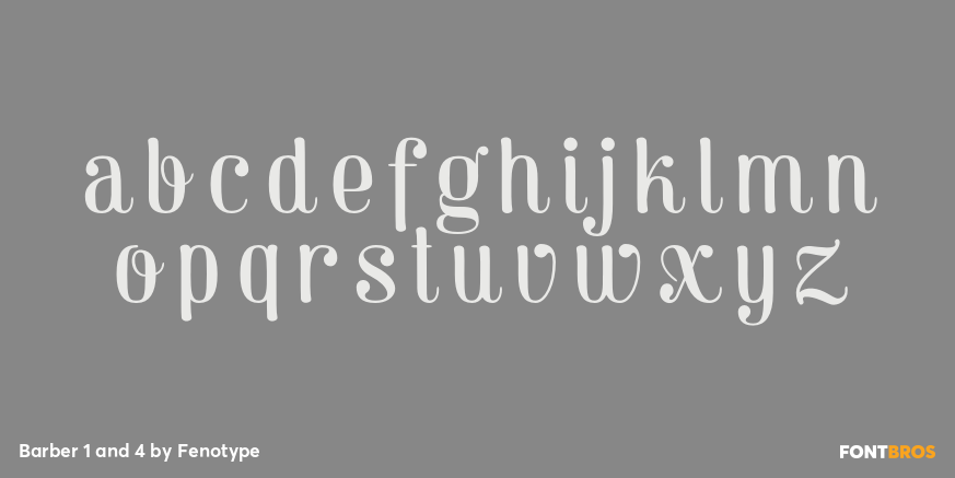 Barber 1 and 4 Font Poster #1