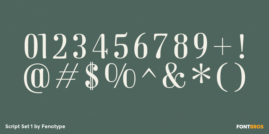 Script Set 1 Font Poster #1
