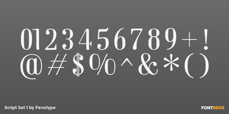 Script Set 1 Font Poster #4