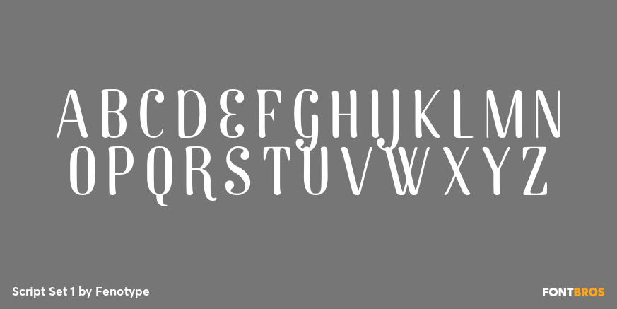 Script Set 1 Font Poster #1