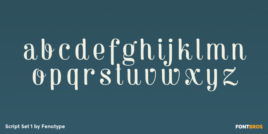 Script Set 1 Font Poster #1