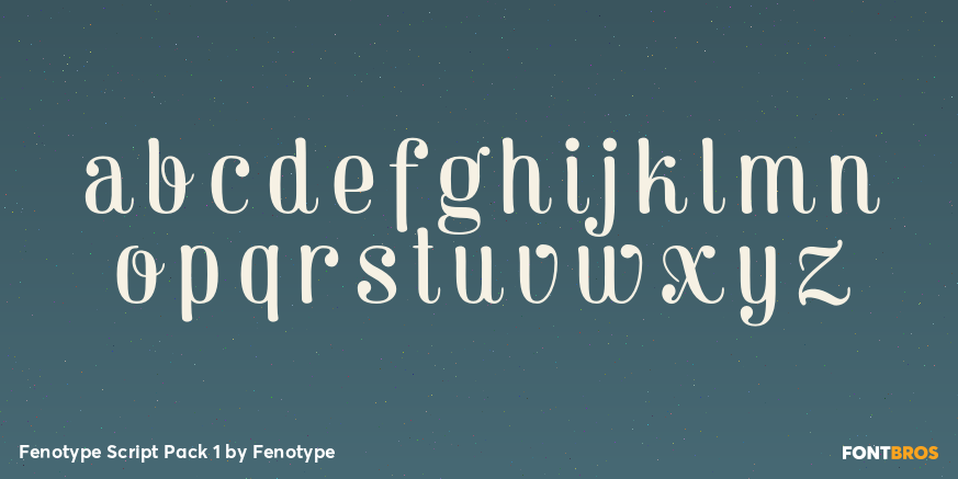 Fenotype Script Pack 1 Font Poster #3