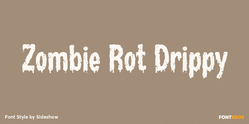 Zombie Rot Drippy Poster
