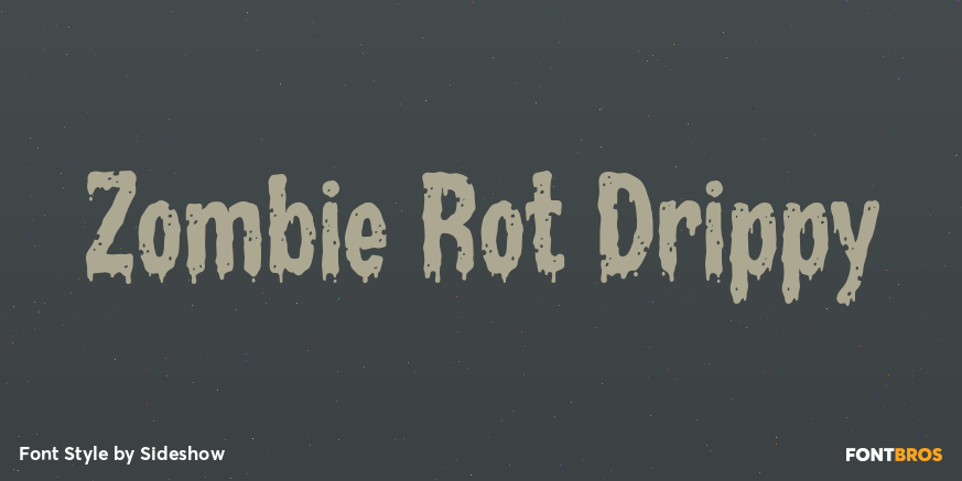 Zombie Rot Drippy Poster