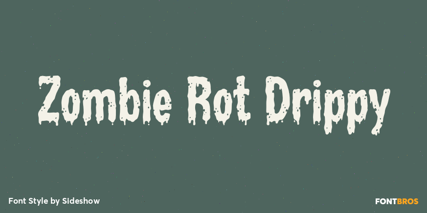 Zombie Rot Drippy Poster