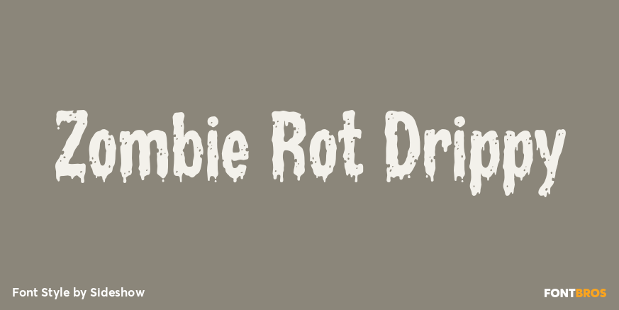 Zombie Rot Drippy Poster