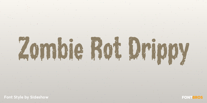 Zombie Rot Drippy Poster