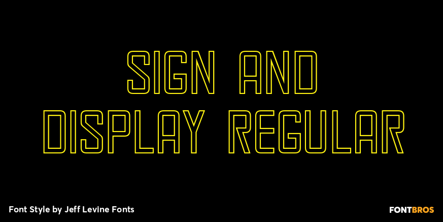 Sign and Display Regular Poster