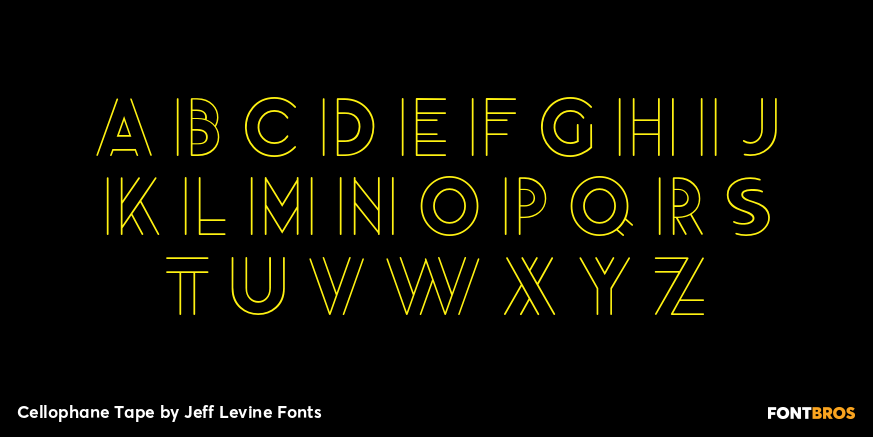 Cellophane Tape Font Poster #2