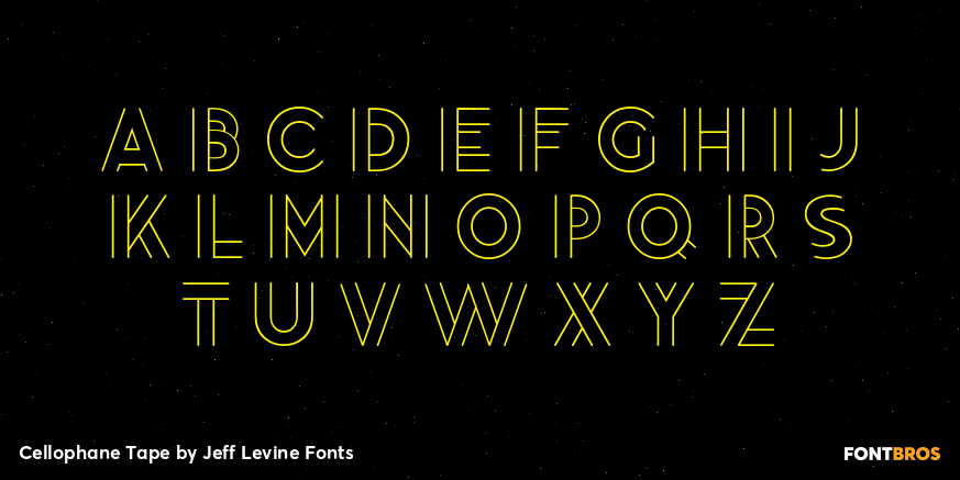 Cellophane Tape Font Poster #3