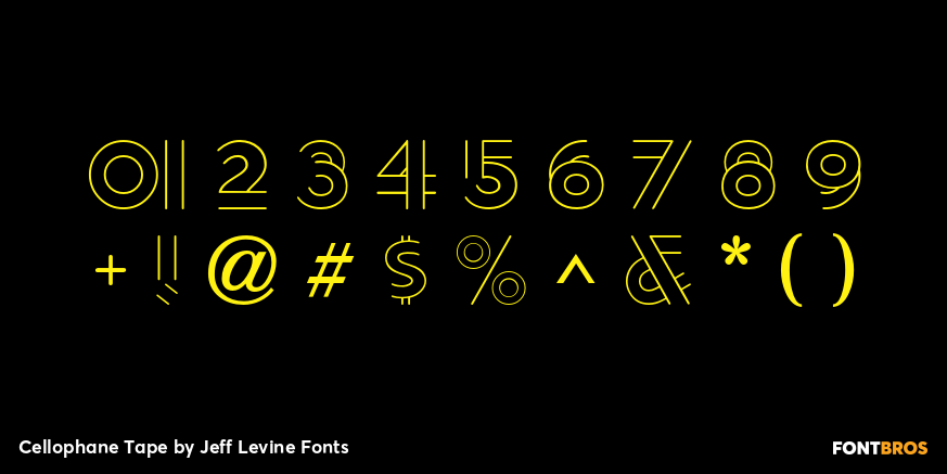 Cellophane Tape Font Poster #4