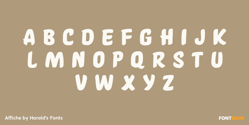 Affiche Font Poster #3