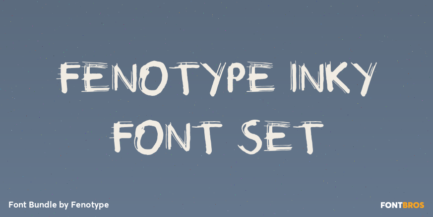 Fenotype Inky Font Set Font Poster #1