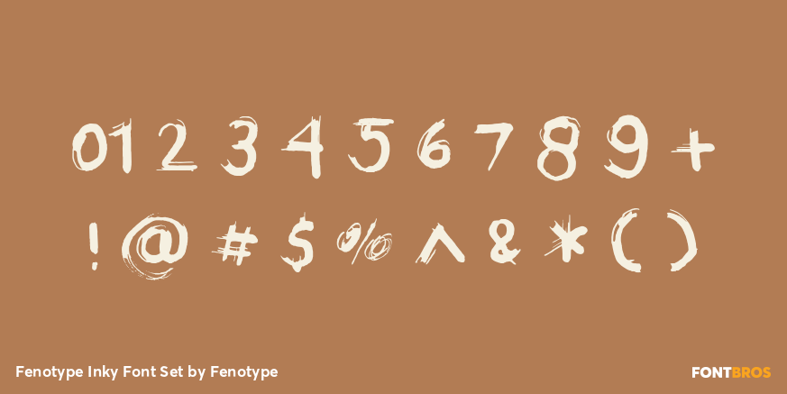 Fenotype Inky Font Set Font Poster #1