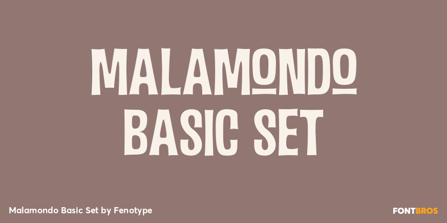 Malamondo Basic Set Font Poster #1