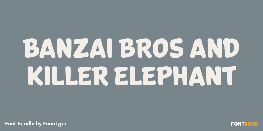 Banzai Bros and Killer Elephant Poster