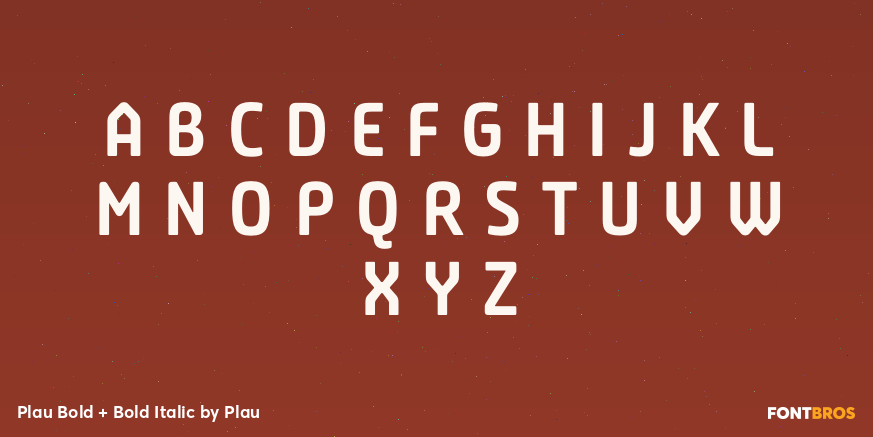 Plau Bold + Bold Italic Font Poster #1