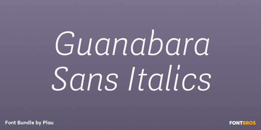 Guanabara Sans Italics Font Poster #1