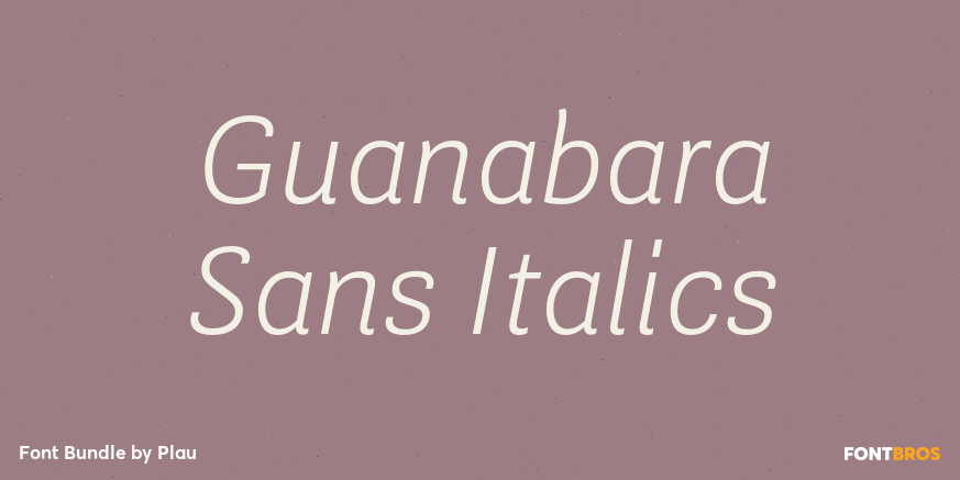 Guanabara Sans Italics Poster