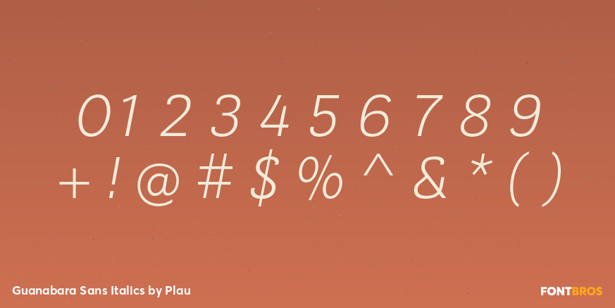 Guanabara Sans Italics Font Poster #1