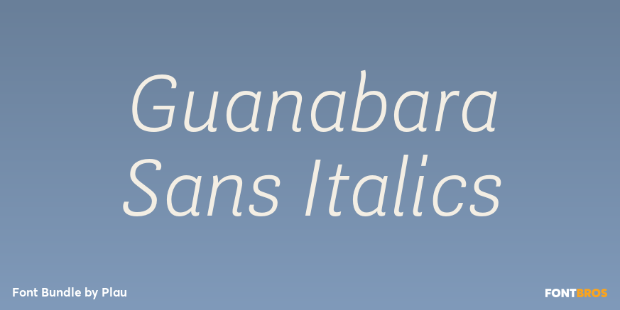 Guanabara Sans Italics Poster