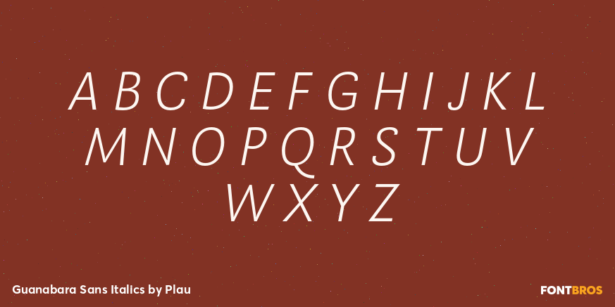 Guanabara Sans Italics Font Poster #1