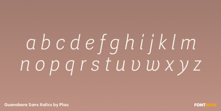 Guanabara Sans Italics Font Poster #1