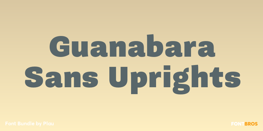 Guanabara Sans Uprights Poster
