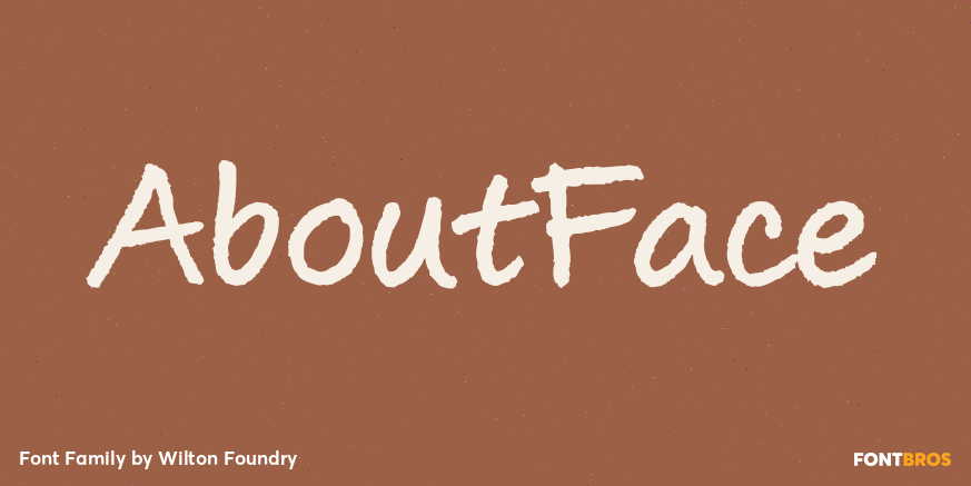 AboutFace Font Poster #1