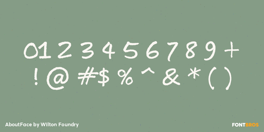 AboutFace Font Poster #1