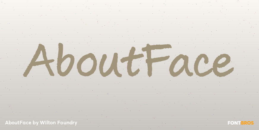 AboutFace Font Poster #1