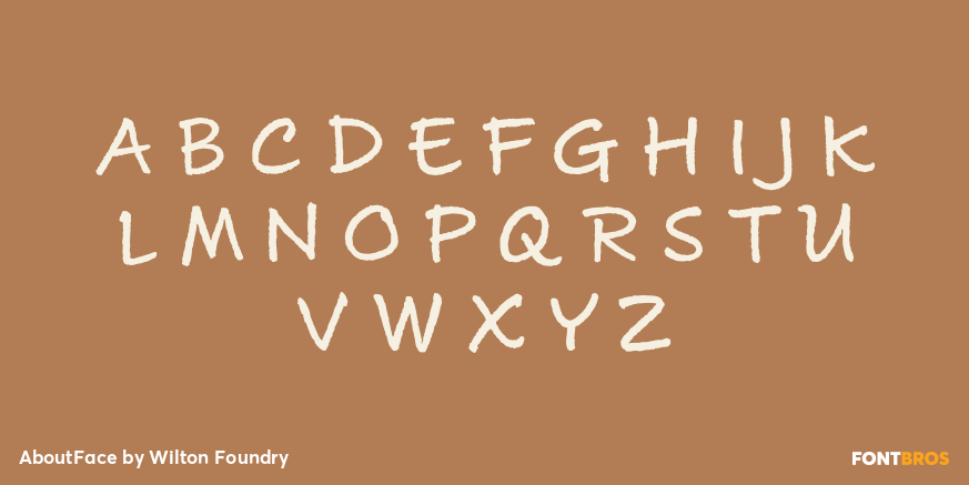 AboutFace Font Poster #2
