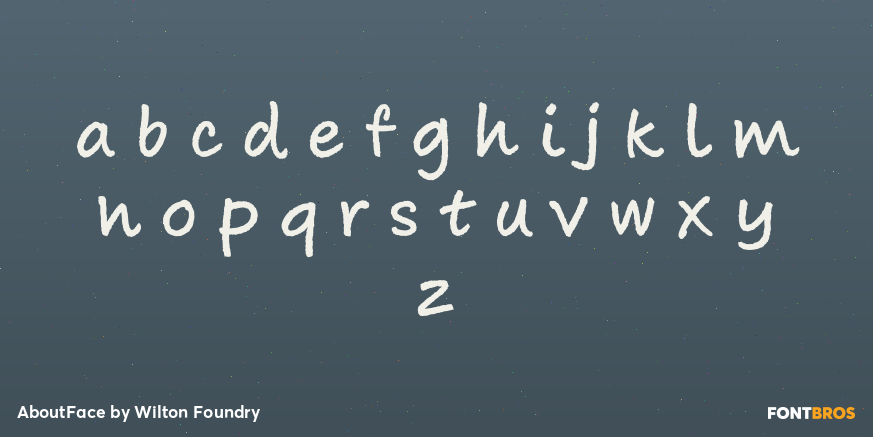 AboutFace Font Poster #3