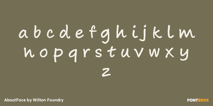 AboutFace Font Poster #1