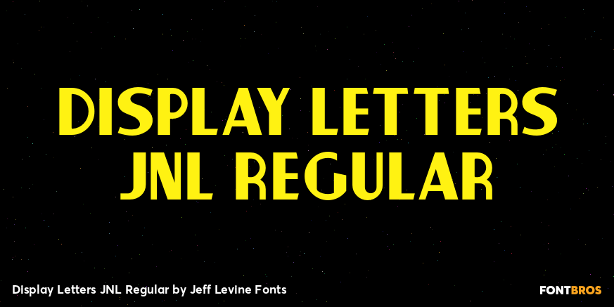 Display Letters JNL Regular Poster